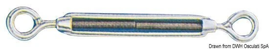 Tendeur Inox 2 Yeux 4 MM Marque Osculati 07.193.04