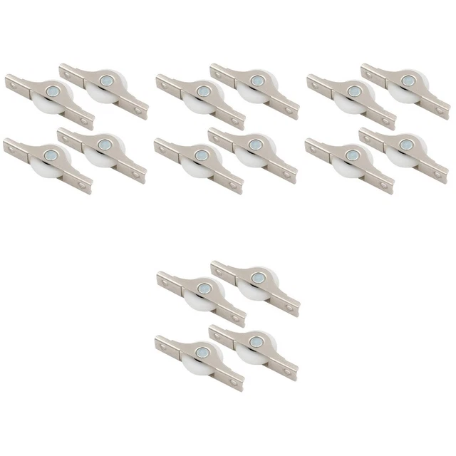 16 Pcs Wardrobe Roller Sliding Door Track Barn Door Rollers Pulley