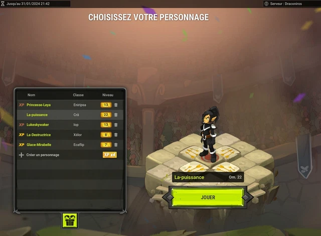 Compte dofus Crâ lvl 200 - 99€ - Koli/PVP/PVM full opti -Dis 99