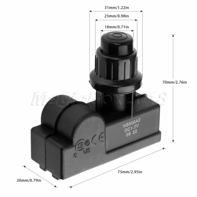 Griglia a gas barbecue in plastica 2 prese AA generatore scintille batteria pulsante accenditore 2