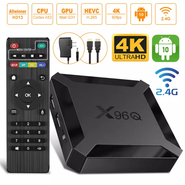 New Android 13.0 Smart TV Box 4K HDMI Quad Core HD 2.4G WIFI Media Stream Player