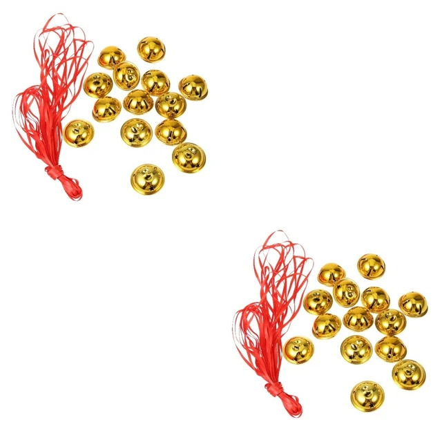2x Urlaub Jingle Bells Metall Handwerk Glocken Weihnachten Schlitten Glocken
