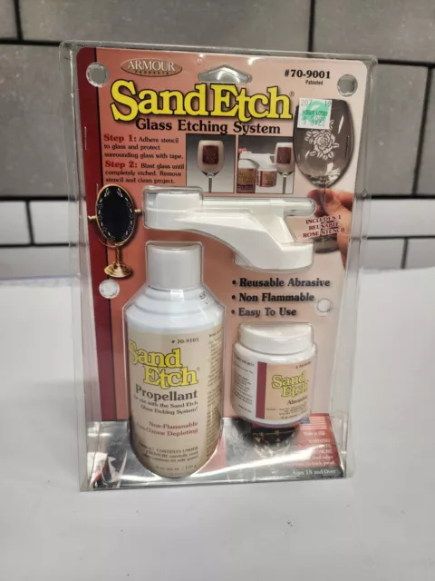 Armour Products Sand Etch Kit 70-9001 Glass Etching System - NEW