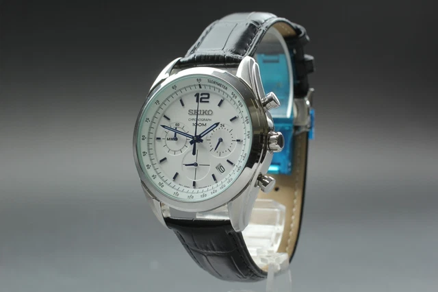 美品✨️SEIKO メンズ腕時計　クロノグラフ 6T63-00D0　白文字デイト 美品】セイコー メンズ腕時計 クロノグラフ 6T63-00D0 白文字 デイト