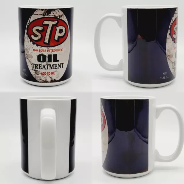 Dirty STP Motor Oil Coffee Mug: 11oz/15oz Ceramic Dirty Oil Can Coffee Cup