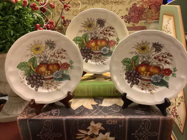 Spode/Copeland~”REYNOLDS”~Fruit & Flowers~England/2188~Bread & Butter Plate~6.5"