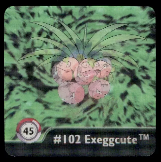 Artbox Pokemon Action Flipz Series One (1999) 102 Exeggcute/103 Exeggutor  No.45