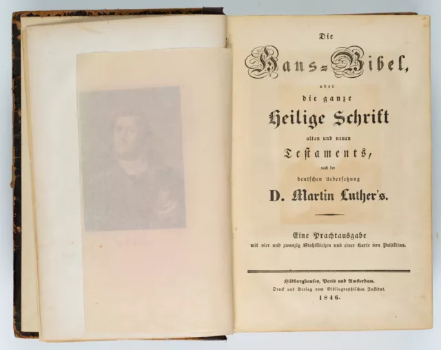 Unbekannt (19.Jhd), Haus-Bibel nach Martin Luther, Prachtausgabe,  1846, Buch 2