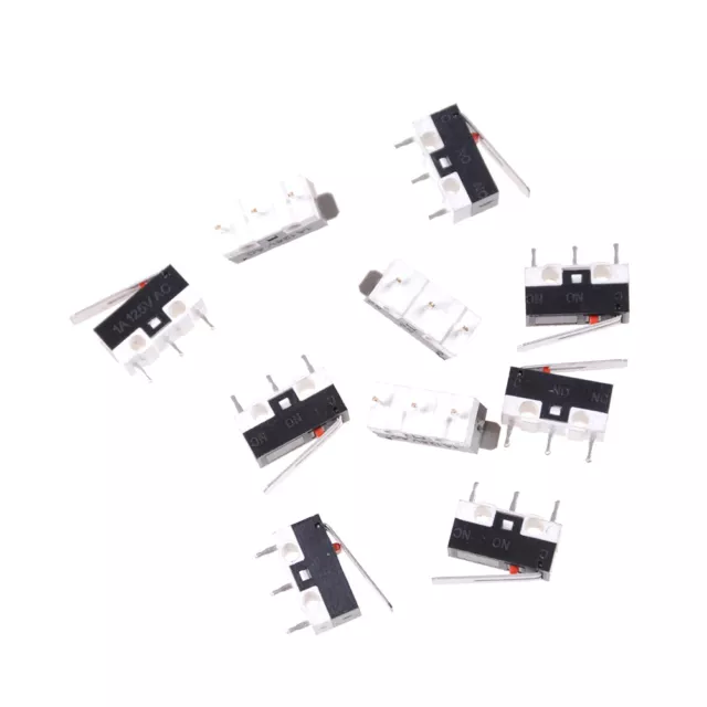 10Pcs KW10 125V 1A 3 Terminals Momentary 13mm Lever Arm Micro Swit ZF