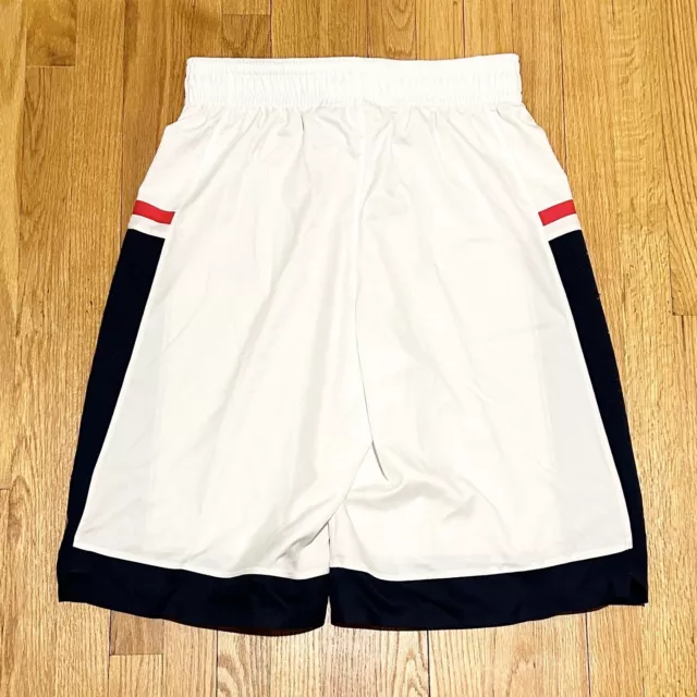 Nike UConn Huskies Team Issued 2014-15 Mens Size 36 Long White Basketball Shorts 2