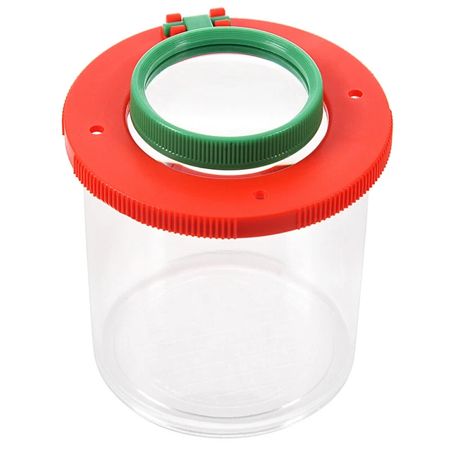4X Two Lens Insect Viewer Locket Box Magnifier Bug Magnifying Loupe Kid Toy6324