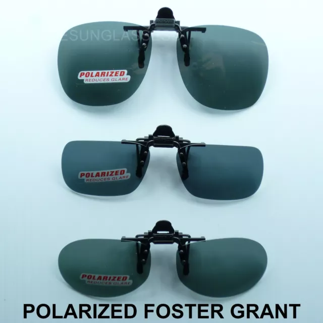 Polarized flip up clip on sunglasses foster grant fish drive unisex frame lens