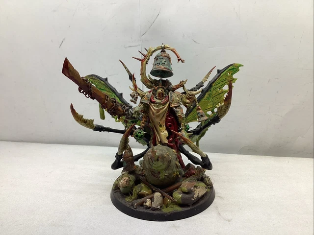 WARHAMMER 40K DEATH GUARD DAEMON PRINCE KITBASH construit et peint