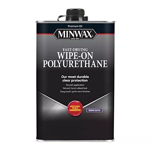 Minwax 60910000 Wipe-On polietileno cuarto satén 32 Fl oz