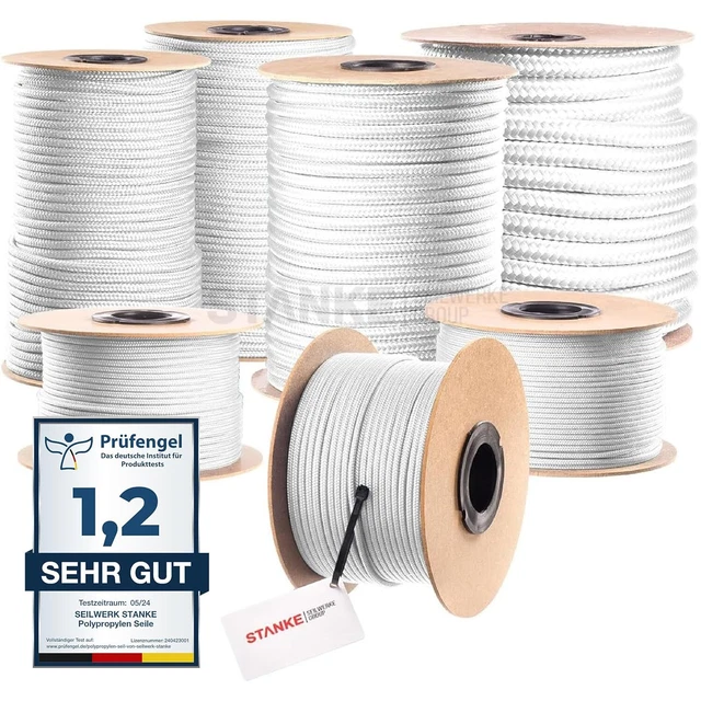 10mm, Ankerleine, Ankertau, Polyesterleine, Tauwerk, Festmacher, Festmacherleine 10mm