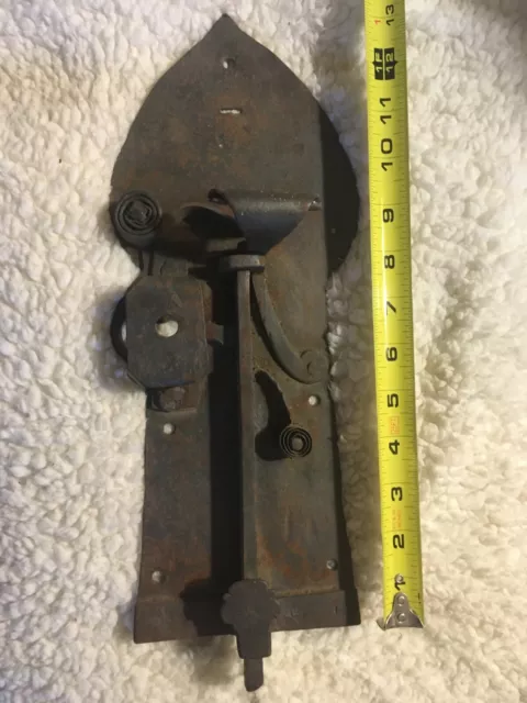 Large Gate / Door Lock - Hand Forged Iron