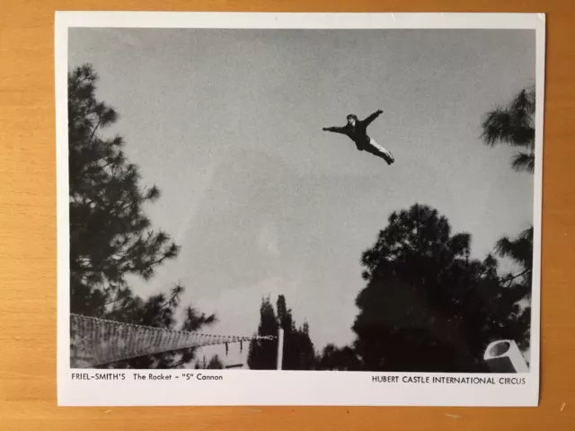 RARE VINTAGE CIRCUS ACT: The Rocket S Cannon Daredevil Circus Performer Photo