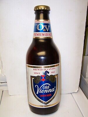 Vintage Old Vienna Lager Beer 3-D  24'' BOTTLE sign Brewed in Canada since 1862