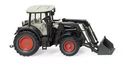 Wiking 036312 - 1/87 Claas Arion 640 con Caricatore Frontale 150 - Nero - Nuovo