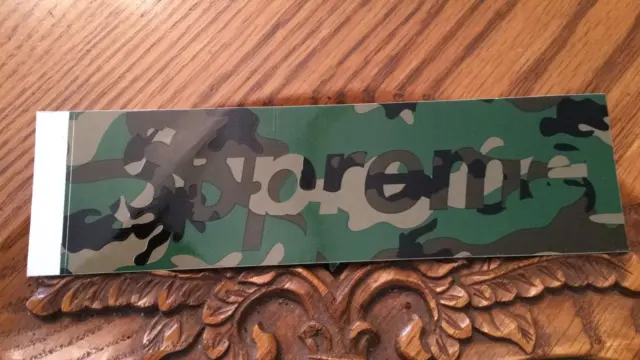 Authentic Supreme Camouflage Sticker Box Logo  2013