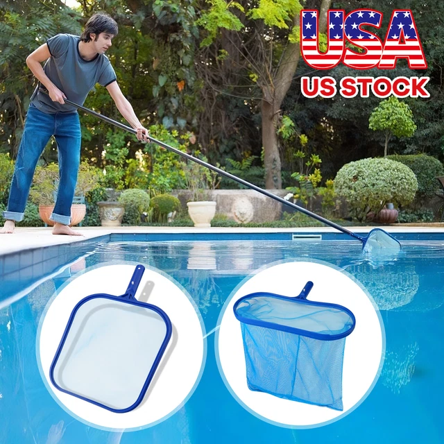 SWIMMING POOL LEAF Skimmer Rake Mesh Net Spa Pond Cleaning With