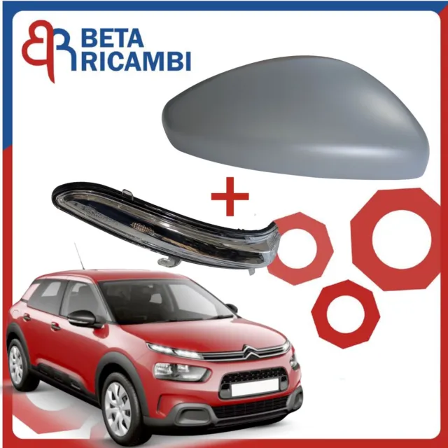 Calotta Specchietto Retrovisore Citroen C4 Cactus Destro Dx Primer + Freccia