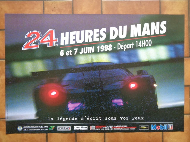 AFFICHE/POSTER 24 HEURES Du Mans 2024 Corvette Lmgt3 #81/82 Le Mans 24H