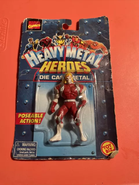 1998 Toy Biz Heavy Metal Heroes OMEGA RED Poseable Action Figure Die-Cast