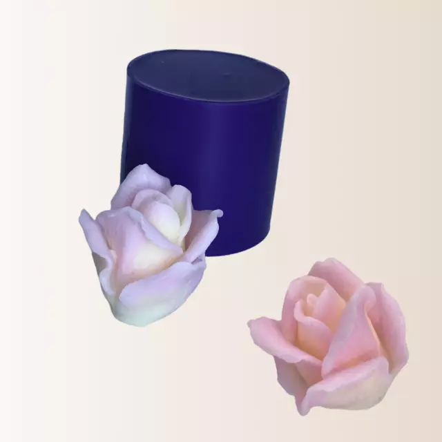 Silikonfrom 3D Mold Rose 7 größer Blumenform Gießform Seifen  Kerzenherstellung