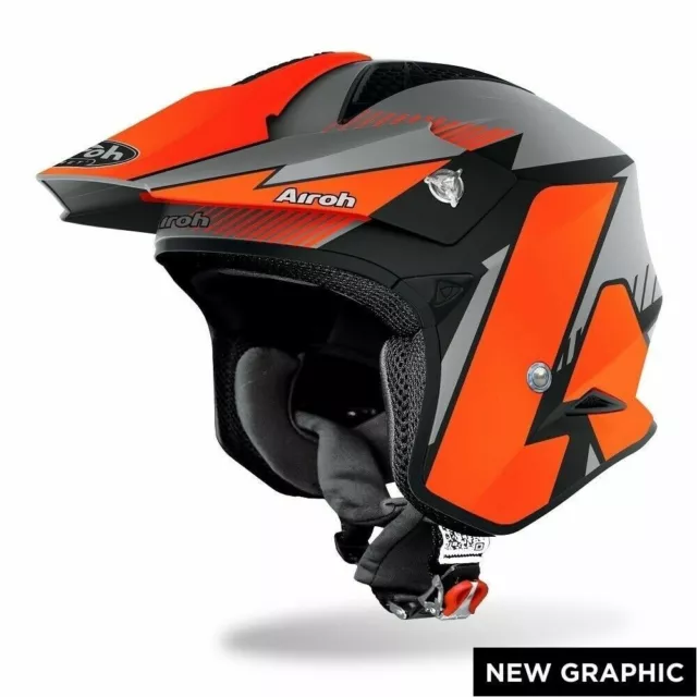 Casque Jet AIROH TRR S Pure Orange Matt TAILLE S