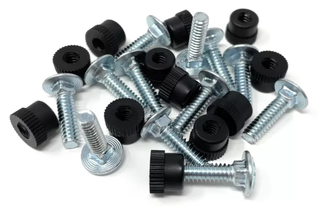 Pet Carrier / Kennel Replacement Nut Bolt Fasteners - 12 Pack - Metal Bolts