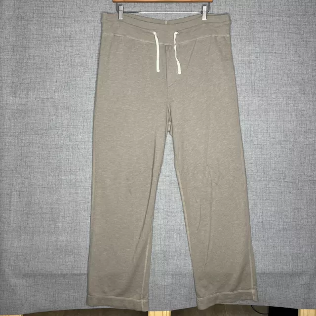 Standard James Perse Sweatpants Women's 3 Beige Straight Leg Supima Cotton