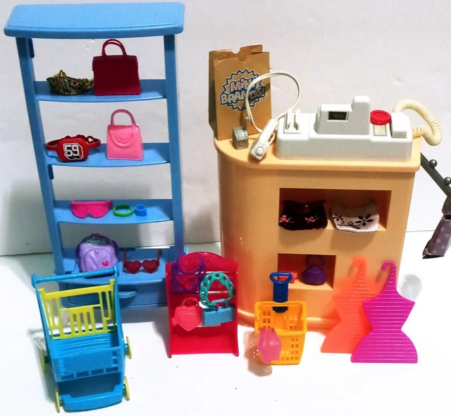 Barbie Cool Shopping Center Checkout Counter Lot 25 + PCS SOUNDS Accs Mattel Barbie Cool Shopping Center Checkout Counter Lot 25 + PCS SOUNDS Accs Mattel