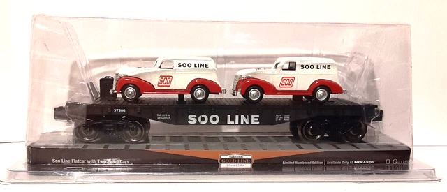 2015 Menards 2 Diecast Soo Line Panel Cars - O Flatcar #279-3052 – MINT/RETIRED!