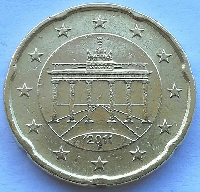 GERMANIA 20 cent 2011 zecca F Stoccarda
