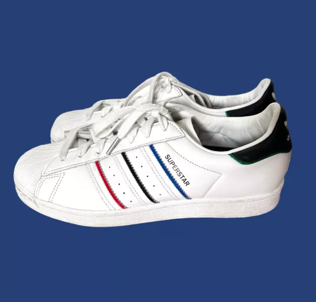 Adidas Superstar Olympic Trainers Shoes Mens Size 9 Originals Sneakers FY2325