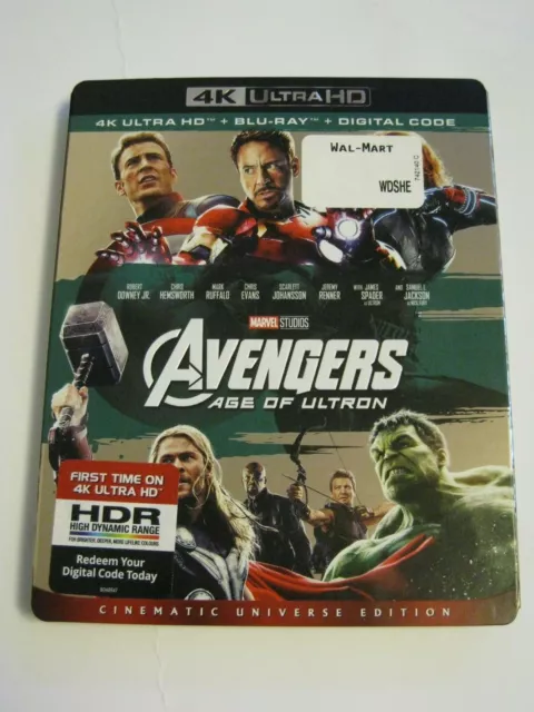The Avengers Age Of Ultron (4K Ultra HD slip cover only)No Disc No Blu Ray