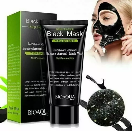 Deep Cleansing Charcoal Peel Off Purifying Black Face Mask Remover Blackhead Mud