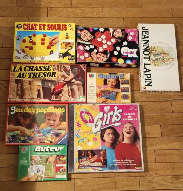 lot de jeux de société vintage