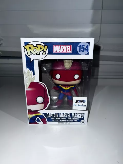 Funko Pop #154 Captain Marvel Masked GTS Distribution Exclusive New