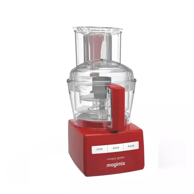 Magimix CS 3200 XL Compact Food Processor, 6 in 1 Solution,  2.6L - Red 2