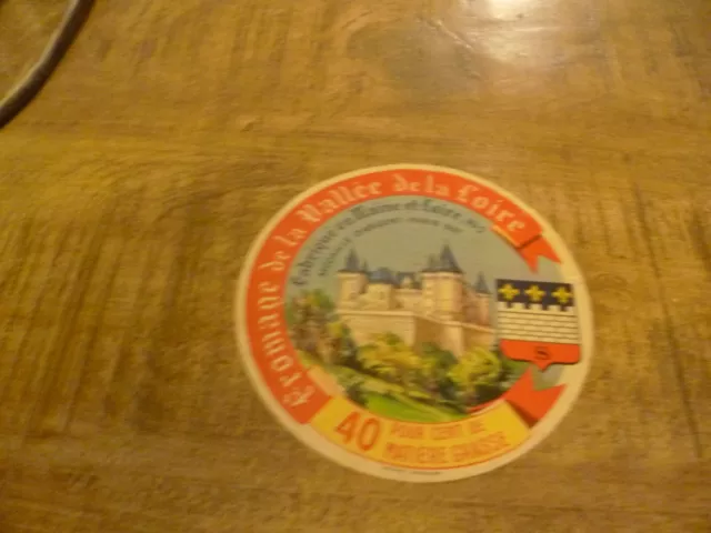 ancienne etiquette de fromage de la valle de la loire maine  loire medaille 1927