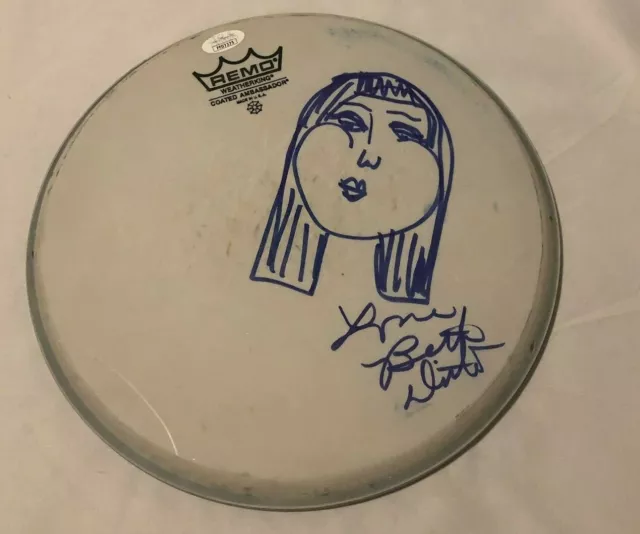 Beth Ditto of Gossip with Sketch Signed Remo Drumhead W/ JSA Cert COA