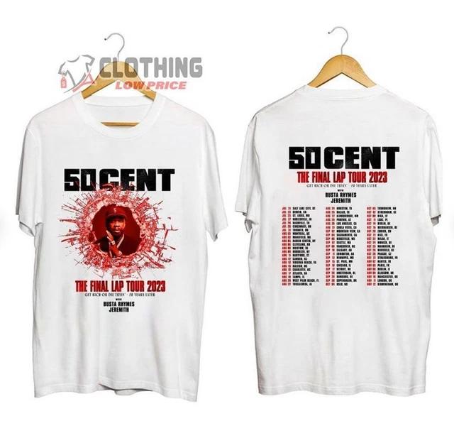 50 CENT THE Final Lap Tour 2023 Setlist TShirt, 50 Cent Tour Dates 2023 TShirt 18.99 PicClick
