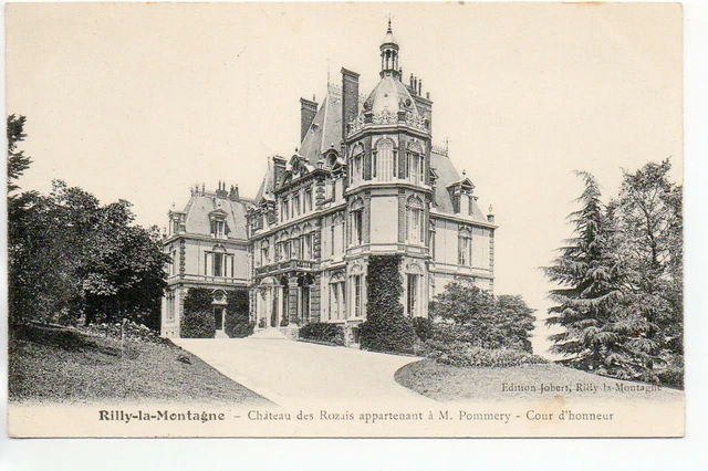 RILLY LA MONTAGNE - Marne - CPA 51 - cour du Chateau des Rozais (Pommery)