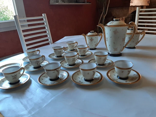 SERVICE A CAFE Ancien En Porcelaine De Limoges En Tres Bon Etat EUR 80