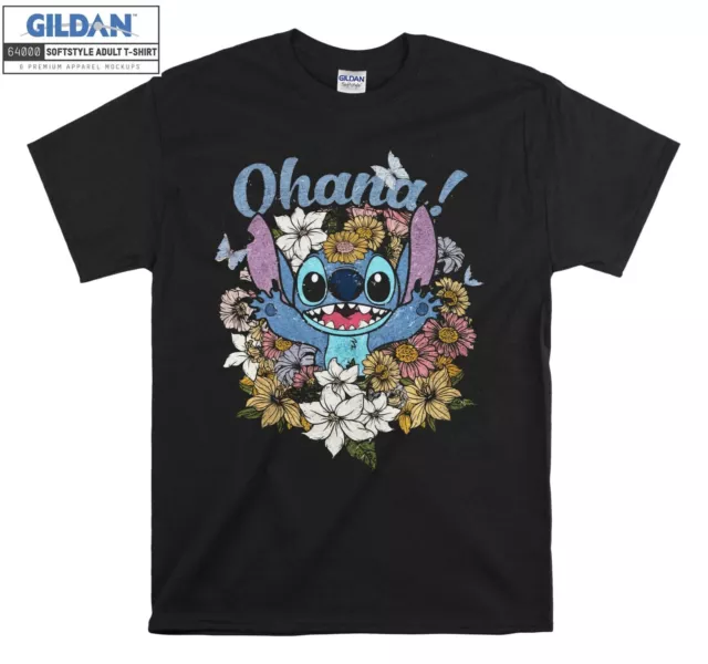 Disney Ohana Lilo and Stitch T-shirt Gift Hoodie Tshirt Men Women Unisex A794