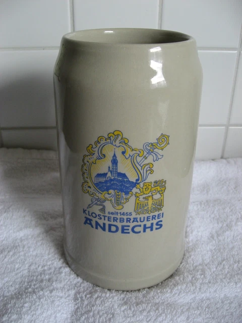 Klosterbrauerei Andechs Bierkrug - 0,5 Liter, Traditioneller Bierkrug