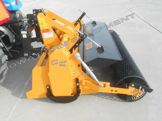 39" Stone & Gravel Burier, Sod & Vegetation Inverter;Selvatici B100 &Mesh Roller