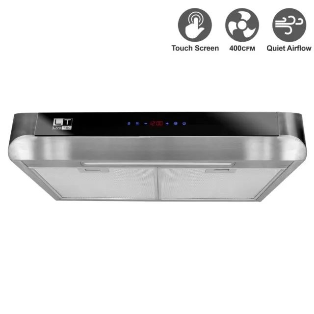 Livetech Stainless Steel 30-Inch Under Cabinet Kitchen Range Hood RS-BTS030-3E